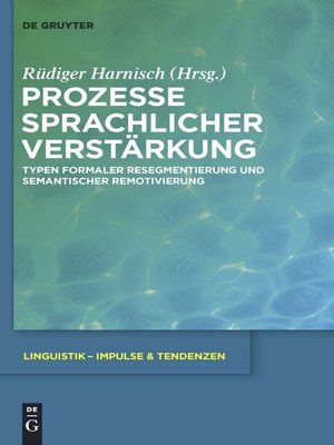 cover image of Prozesse sprachlicher Verstärkung